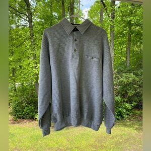 Classics by Palmland Long Sleeve Men's Quilted Polo Size XL